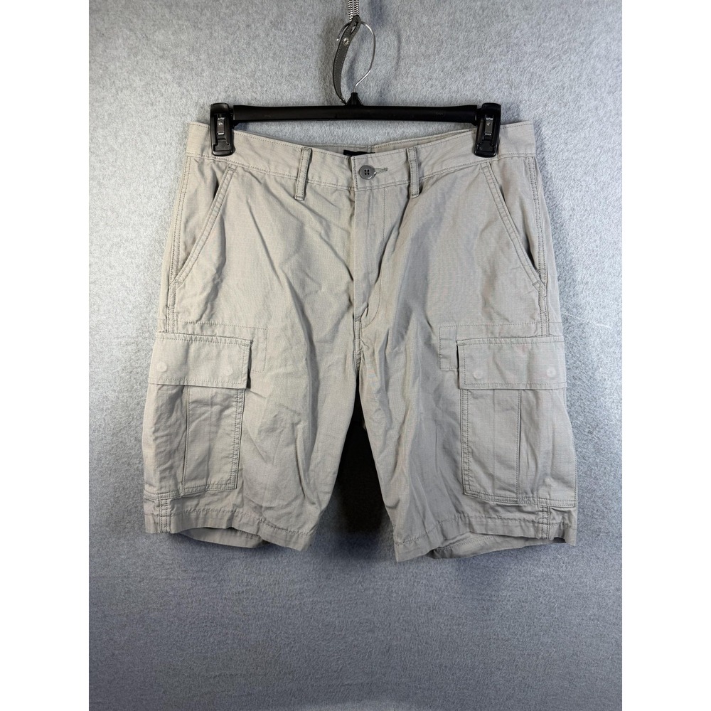 Levi's Cargo Shorts Mens 33 Gray Lightweight Cotton Canvas Utility Pockets